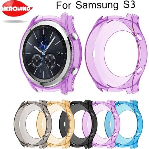 Silicone Colorful Protective Cover For Galaxy Gear S3 Classic Smart Watch Soft Protective Case For Samsung Gear S3 Classic Watch