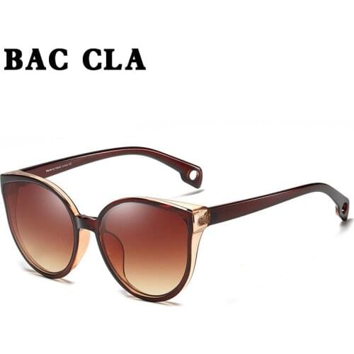 BAC CLA Sunglasses Cat Eye Women Men Sun Glasses Eyewear Eyeglasses Plastic Frame Clear Lens UV400 Shade Fashion Driving New