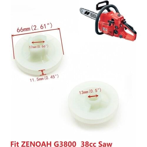 1pc Chainsaw Starter Pulley Fit For Zenoah G3800 Type & More Chinese 3800 38cc Chainsaw Start Rope Reel Wheel Drum Replace