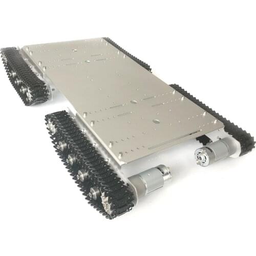 TS500 Shock 4WD tank Intelligent Metal Tank Chassis, High Torque Motor and Remote Control, for cross country climbing obstacle