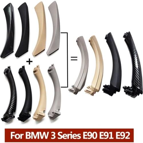 Upgraded Interior Door Pull Handle With Cover Trim Replacement For BMW 3 series E90 E91 E92 316 318 320 325 328i 2004-2012