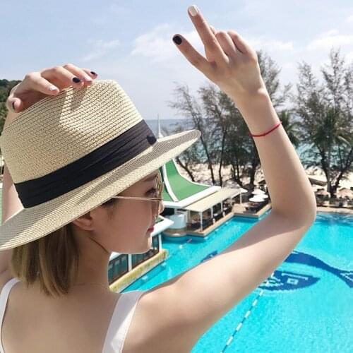 Unisex Straw Hat Foldable Big Head Circumference Straw Jazz Men And Women Sunscreen Top Cap Sun Summer Big Brim M X XL