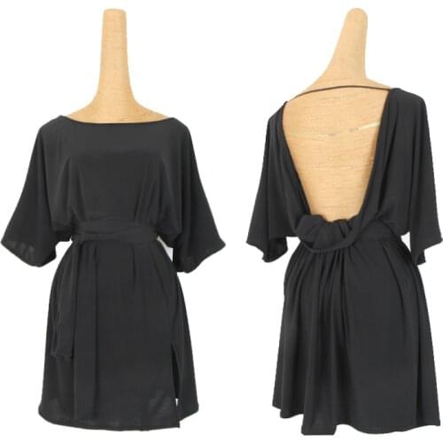 Latin Dance Dress Women Black Loose Sexy Backless Latin Practice Dresses Tango Salsa Cha Cha Samba Rumba Show Clothes DNV13153