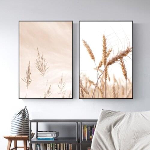 Plant Nature Landscape Canvas Painting Minimalist Modern Nordic Posters and Prints Wall Art Pictures for Living Room Home Decor