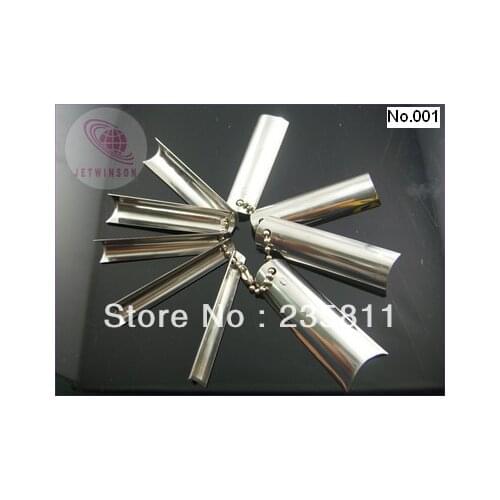 1 Set of Q French Stainless Iron Nail Cutter Edge Smile Line Trimmer Template