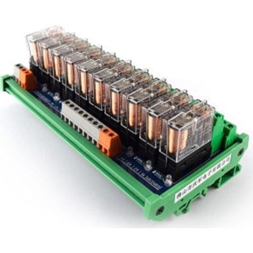 10-way relay module G2R-2 PLC amplifier board relay board relay module 24V12v compatible NPN/PNP