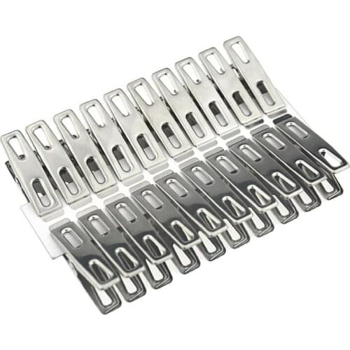 2000Pcs/Lot 4.5cmx1cm Stainless Steel Washing Clothes Pegs Hanging Pins Laundry Windproof Clips Wholesale