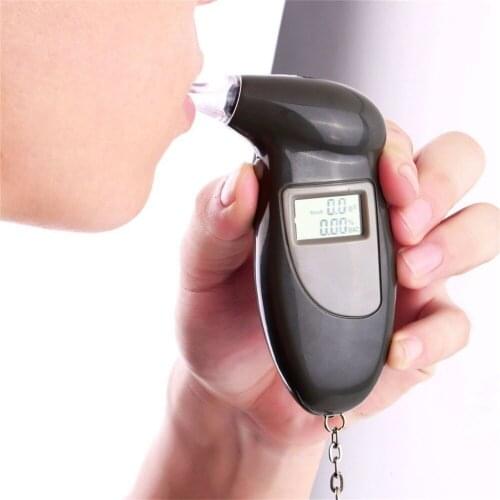 Air Blown Handheld Backlight Digital Alcohol Tester Digital Breath Tester Breathalyzer Analyzer LCD Detector Backlight Light