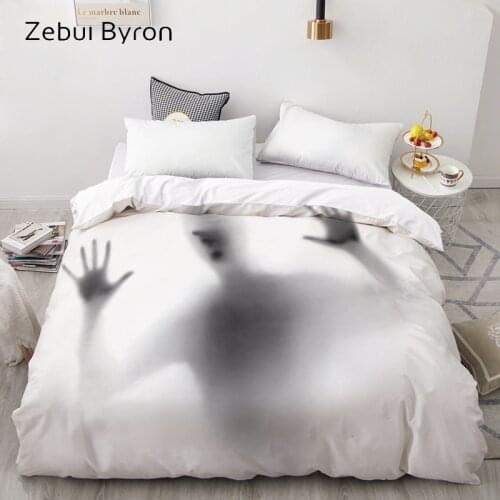 3D HD Print Custom Duvet Cover,Comforter/Quilt/Blanket case,Bedding 220x240/140/200x200,Halloween silhouette of man