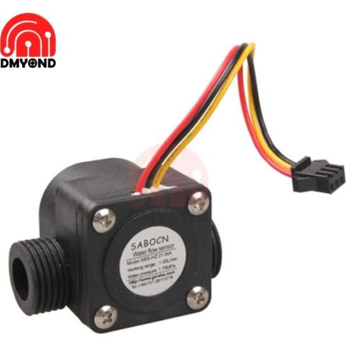 4 Water Controller G1/2 Water Flow Sensor Fluid Flow Meter Water Switch 1-30 Liters/min Counter Meter Water Pressure 1.75MPa