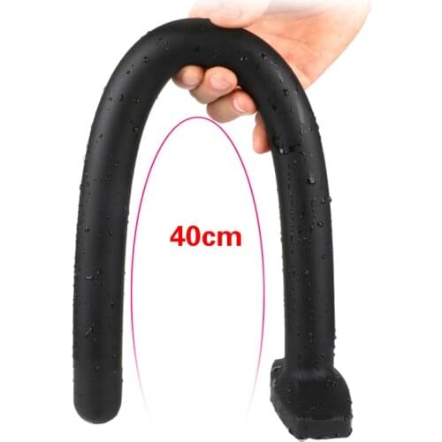 40cm Long Silicone Dildo Butt Plug Prostate Massager Anus Dilator Anal Plug For Female Male Gay SM Adult Game Erotic Sex Toys