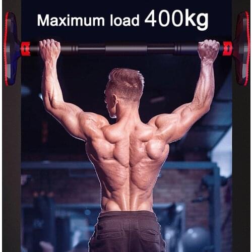 Home Door Horizontal Bar Adjustable Length Arm Training Sit Up Gym Exercise Steel Pipe Sport Workout Pull Up Fitness Equipment