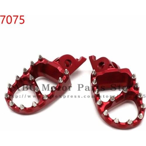 7075 Foot Peg Rest Pedal For CR CRF CR125 CR250 CRF150R CRF450R CRF250R CRF450X Dirt Bike Motocross Enduro Super moto