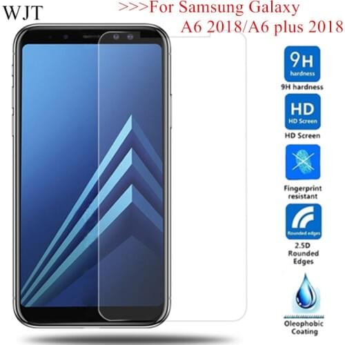 A6 2018 A600 Sklo Cover Tempered Glass For Samsung Galaxy A6 2018 A600 Premium glass on A6 plus 2018 A605 Screen Protector Glas