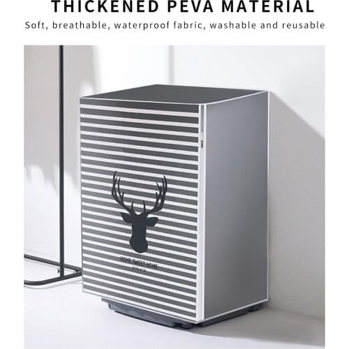 Drum Washing Machine Cover Dust Cover Clean Waterproof Dust Cover Cute Cartoon Dryer Dust Cover Household Goods