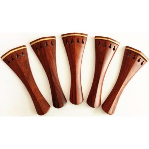 1 pcs 4/4 rosewood Violin Tailpiece fixed Fine Tuners Tail Gut, Violin Accessories