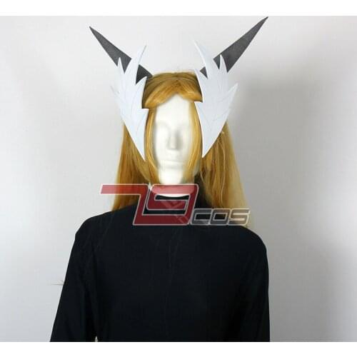 Game Final Fantasy XIV FF14 Kan-E-Senna Headdress Feather Horn Halloween Carnival Fancy Party Cosplay Props Toys Birthday Gifts