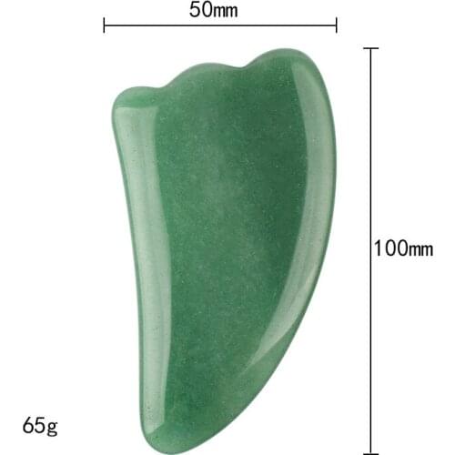 Natural Jade Gua Sha Tool Massage Hand Neck Chin Tightening And Lifting Crystal Stone Face Massager Skin Care Beauty Health Kit