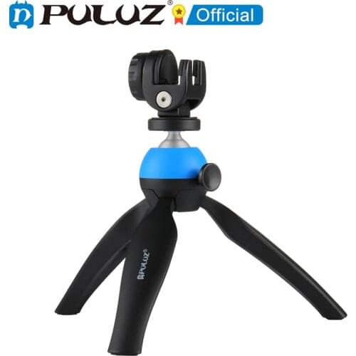PULUZ Pocket Mini Tripod Mount with 360 Degree Ball for Smartphones / GoPro / DSLR Cameras, Phone Clamp
