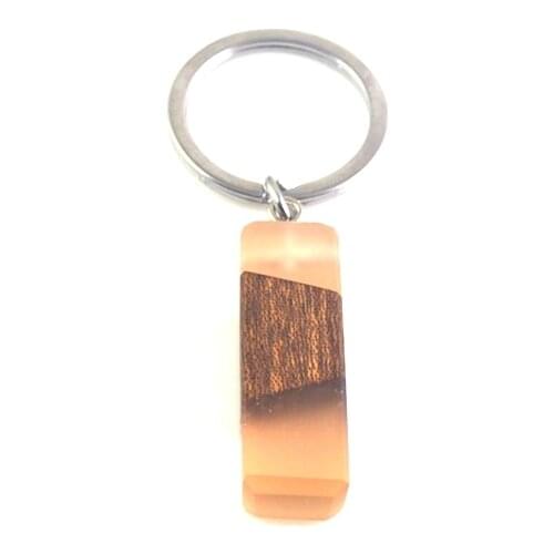 Natural wood resin multifunctional pendant, key ring