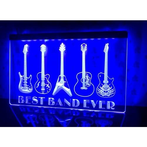 324 Best Band Ever Guitar Weapon Led Light Sign