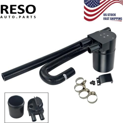 RESO--Oil Catch Can Tank Aluminum Alloy with radiator hose for BMW N54 335i 135i E90 E92 E82 2006-2010