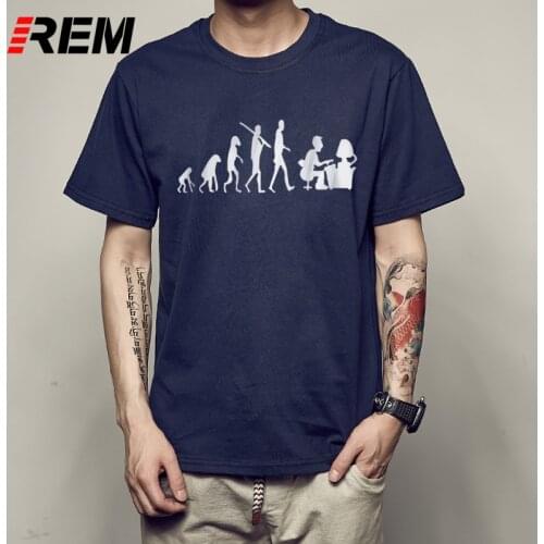 REM Free Shipping Evolution to Gamer T-shirt t shirt men hip hop t-shirt anime mens top tees