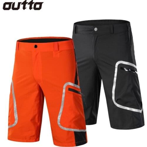 OUTTO M-3XL Mens Cycling Shorts Breathable Mountain Bike Outdoor Sports Loose Fit Shorts MTB Bicycle Running Short Trousers