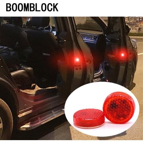 2x Auto LED Strobe Light Warming Stickers For Toyota C-hr Kia Sportage Peugeot 3008 Honda Civic Hyundai Tucson 2017 Accessories