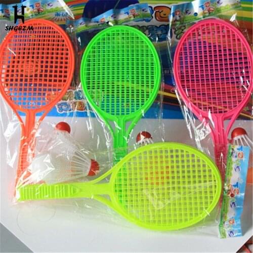 Novelty Badminton Tennis Set Racket Parent-child Sport Educational Toys Baby Sport Kid Baby Outdoor Sport Random For Kids Toys