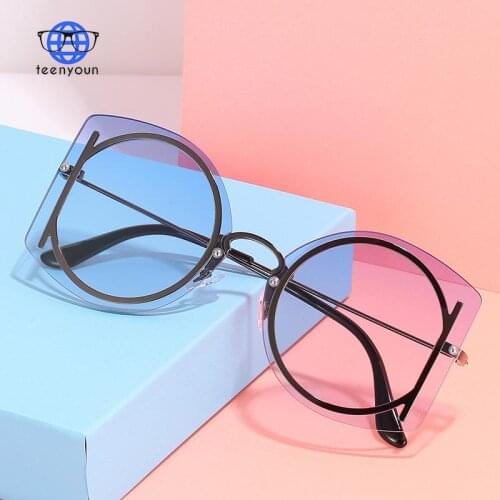 TEENYOUN 2021 NEW Lunette De Soleil Homme Sunglasses Women Men Gafas De Sol Hombre Steampunk Letter Sun Glasses