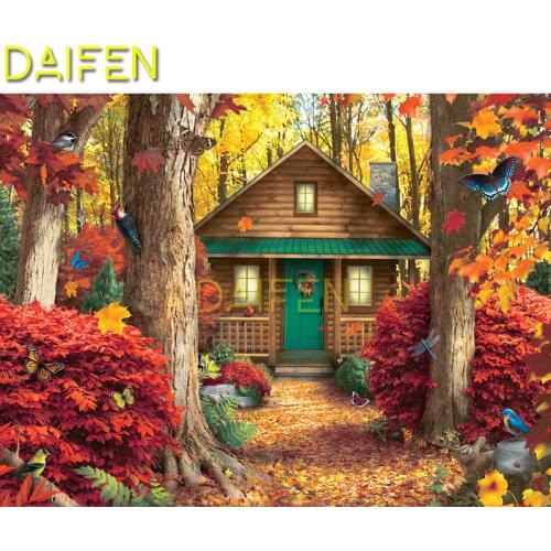 Full Square Diamond mosaic house birds tree 5D DIY Diamond embroidery Cross stitch Full Round Diamond painting house trees birds