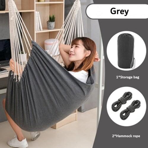 Portable Swing Hammock Chair Bed Garden Swing Lazy Hanging Rope Chair Swing Seat Indoor Bedroom Seat Out/Indoor Funiture