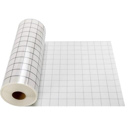 Transparent Medium Tack Vinyl Transfer Application Paper Tape Roll Alignment Grid for Signage Crafts & Decals for Home Accessory