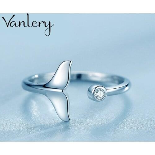 Personality Exaggerated Gothic Fish Tail Rings For Women Charm Engagement Jewelry Girls Open Finger Knuckle Rings