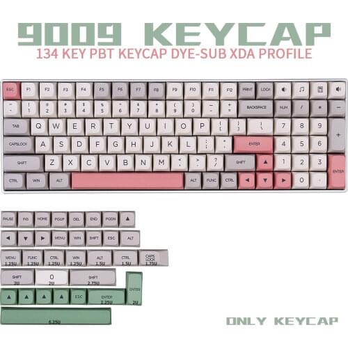 134 Keys PBT Keycap XDA Profile DYE-SUB GMK 9009 Personalized Keycaps For Cherry MX Switch Mechanical Keyboard