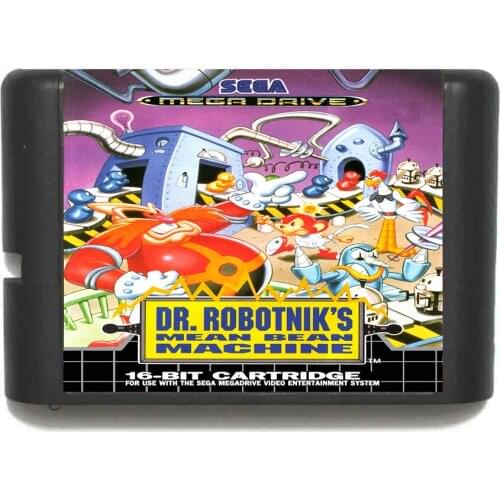 Dr. Robotniks Mean Bean Machine 16 bit MD Game Card For Sega Mega Drive For Genesis