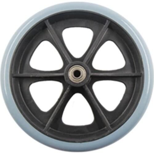 1xpair 8inch front wheels for manual wheelchair, caster wheels color gray