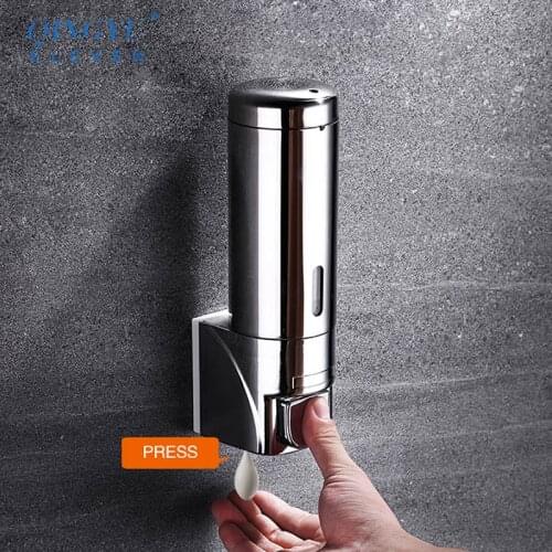 2020 new soap dispenser wall mounted bathroom Hotel shampoo lotion liquid soap dispenser stainless steel hand soap dispenser