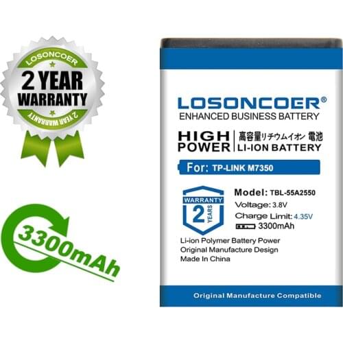 2950mAh Battery For TP-LINK M7350 TBL-55A2550 TL-TR961 2500L TBL-68A2000 TBL55A2000 TL-MR11U TL-MR3040 M7310