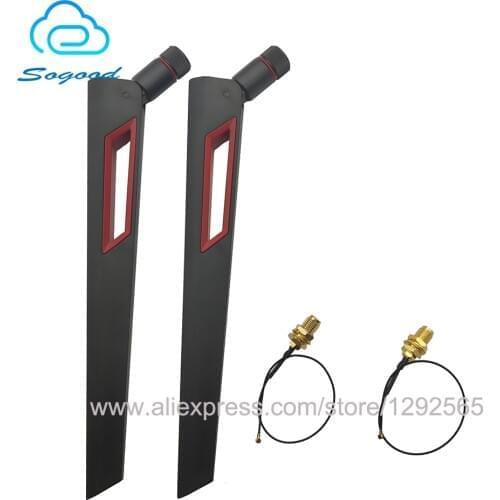 2.4G/5Ghz Antenna AC88U high gain 12dbi with IPEX/MHF4 to SMA pigtail Signal wifi for Intel 7260 7265 8260 8265 9260