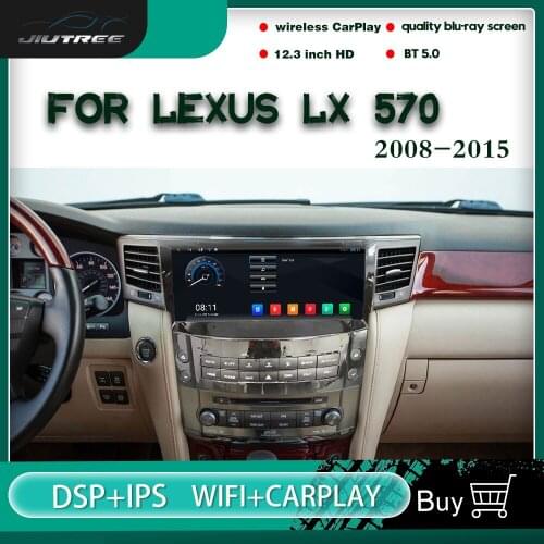Android glare blue screen 12.3 inch car GPS navigation multimedia player for Lexus lx570 2008-2015 car multimedia player