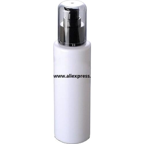 150ML white/clear plastic PET bottle press pump lotion/hydrating emulsion/foundation/serum/ cosmetic packing skin care