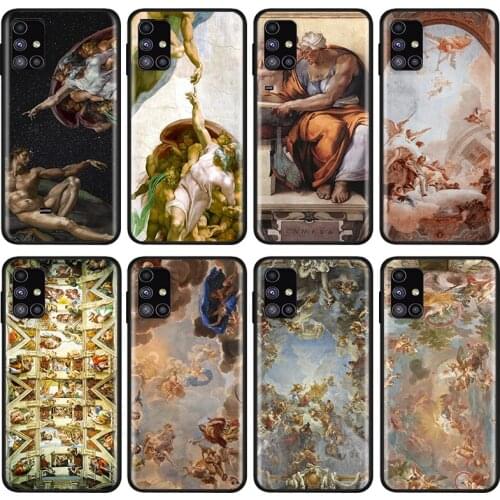 Art Fresco Michelangelo For Samsung Note 20 10 8 9 M02 M31 S M60S M40 M30 M21 M20 M10S F62 M01 Ultra Pro Plus Phone Case