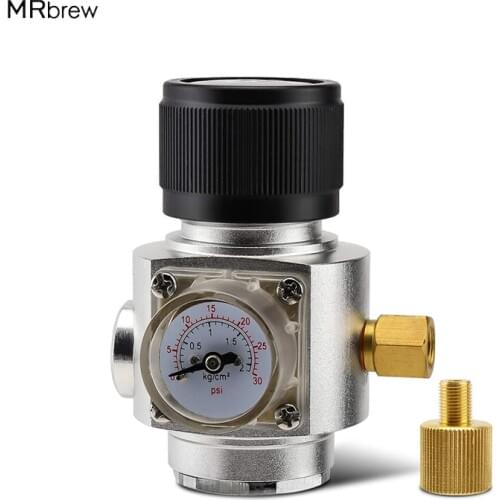 Homebrew CO2 Mini Gas Regulator 0-30PSI Keg Charger with 3/8" thread For Beer Keg Brewing