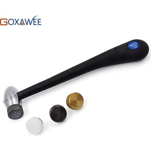 GOXAWEE Multi - Function 4 tips UFO hammer for jewelry tools Household hand tools hammer with head dia 22mm , length 220mm