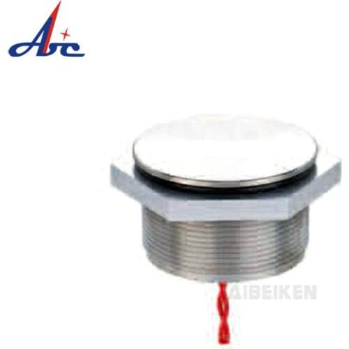 IP68 Waterproof 30mm Flat Head Momentary Stainless Steel NO Push To ON Best Quality Short Thin Big Push Button Piezo Switch