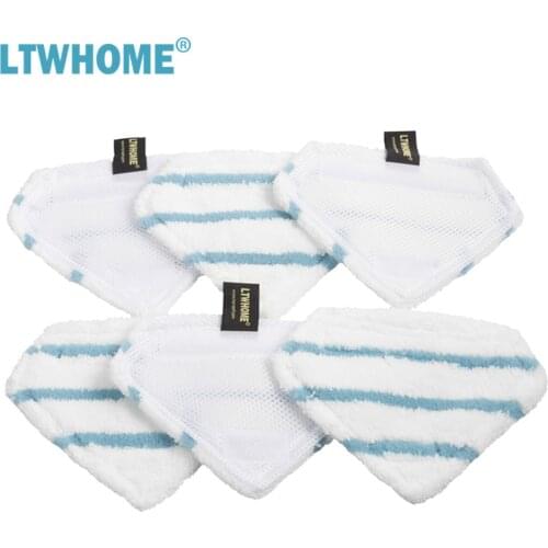 LTWHOME Washable Replacement Triangular Microfiber Pads Fit for BLACK+DECKER Steam Mop, Compare to SMP30, FSMP30, FSM1630