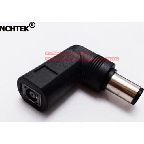 NCHTEK 90 Degree Angled DC 7.4*5.0mm Male to DC 4.5*3.0mm Female DC Power Converter Adapter/Free shipping/2PCS