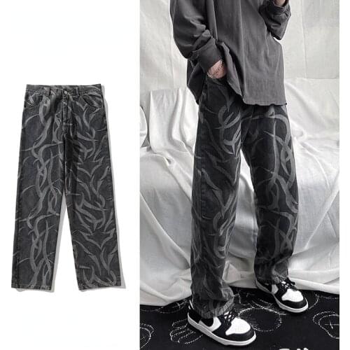 New fashion trend four seasons main push style fried street pretty jeans